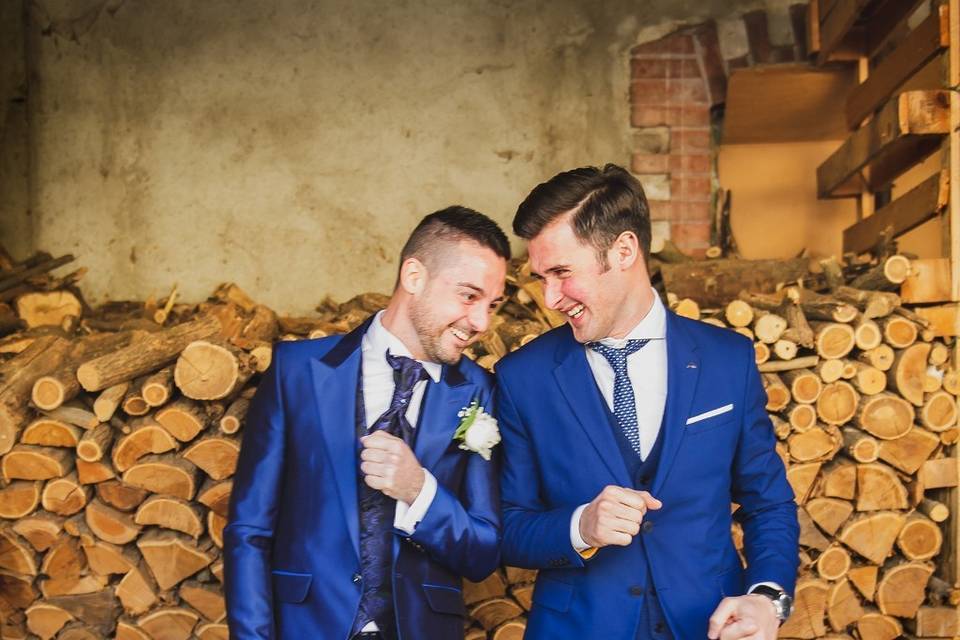 Groom and bestman