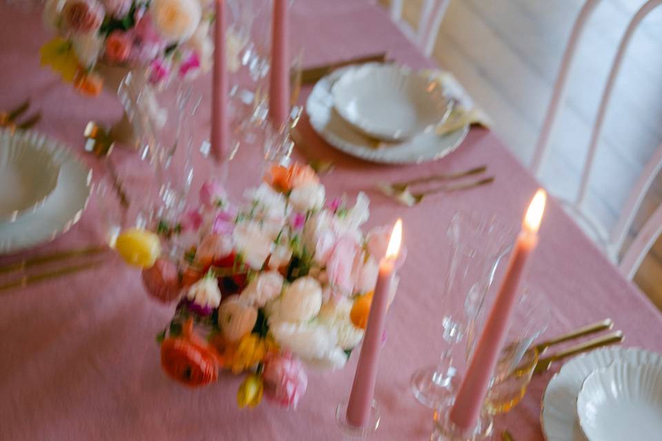 Colourful Tablescape