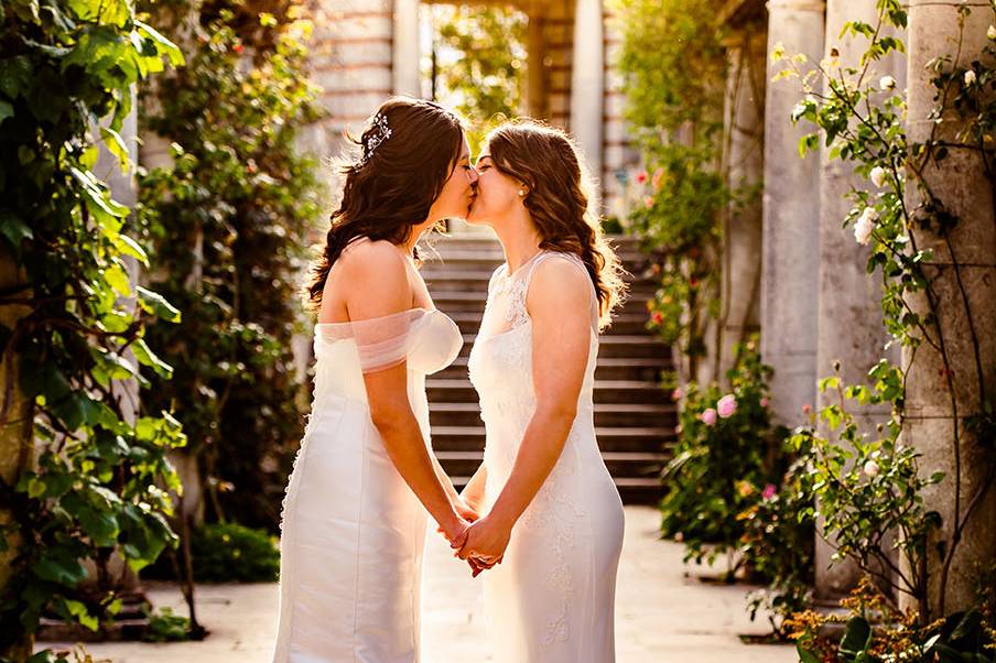 Same sex brides wedding