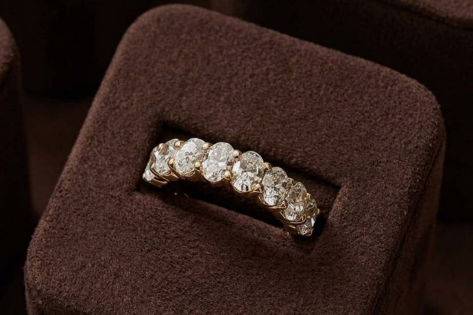 Eternity Oval Diamond Band