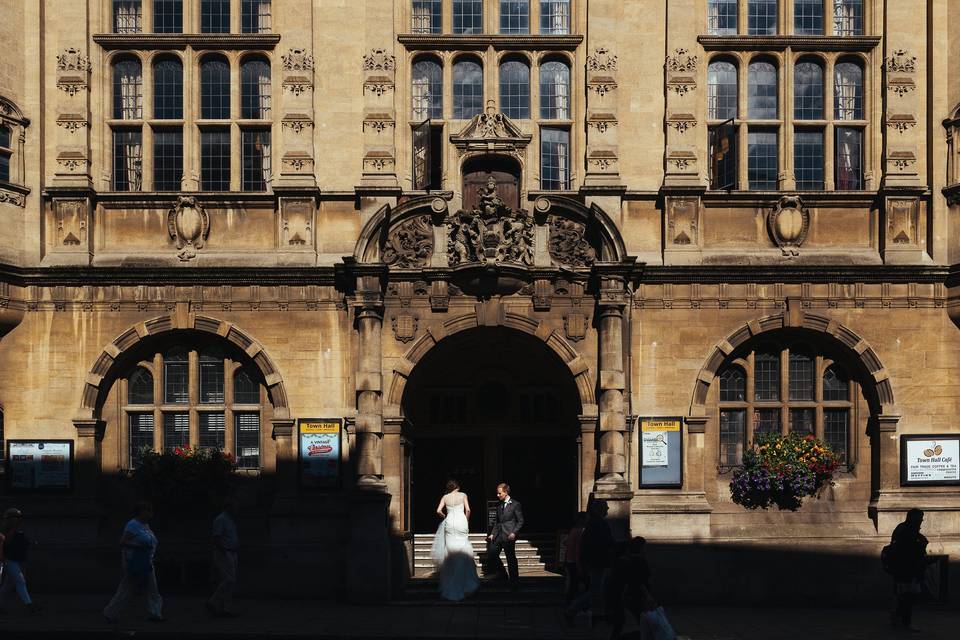 Oxford Town Hall entrance