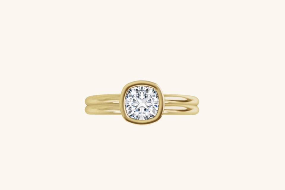 Double Band Cushion Cut