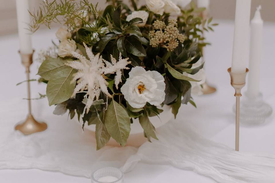 White and green compote