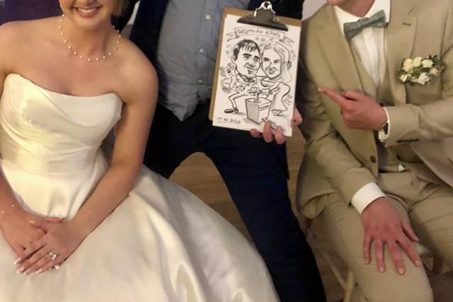Wedding caricature