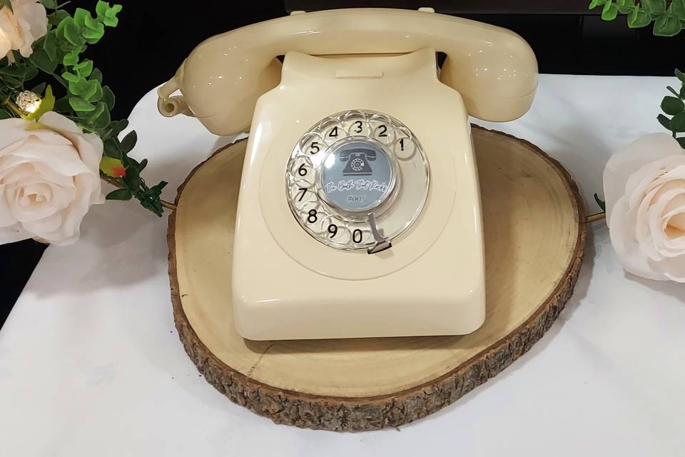 Telephone Guestbook Cream