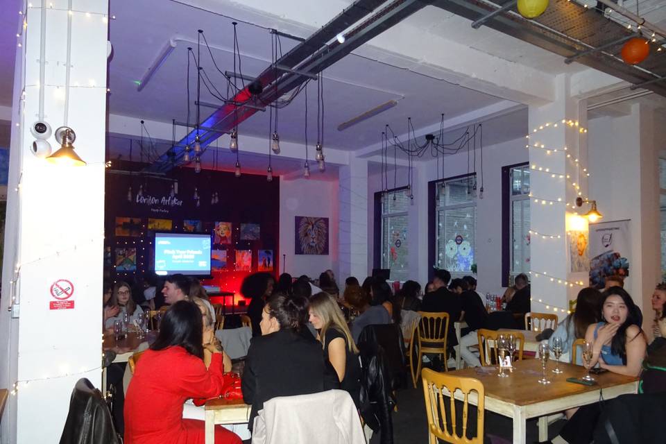 Tables in main area