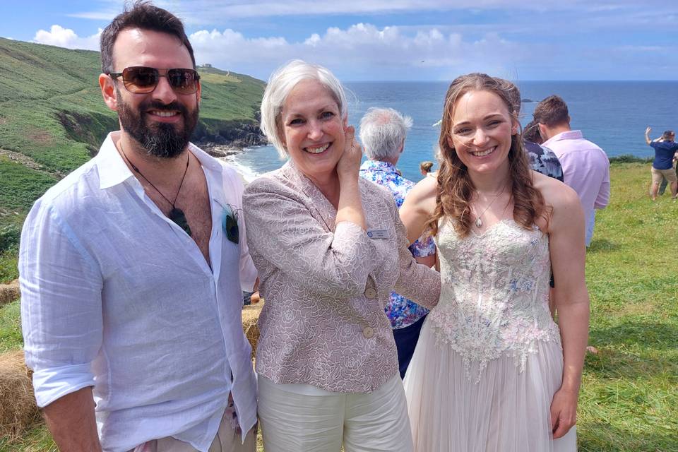 A clifftop wedding