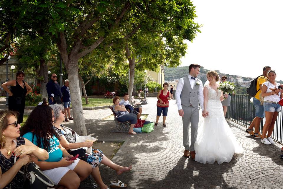 Beautiful couple in Sorrento