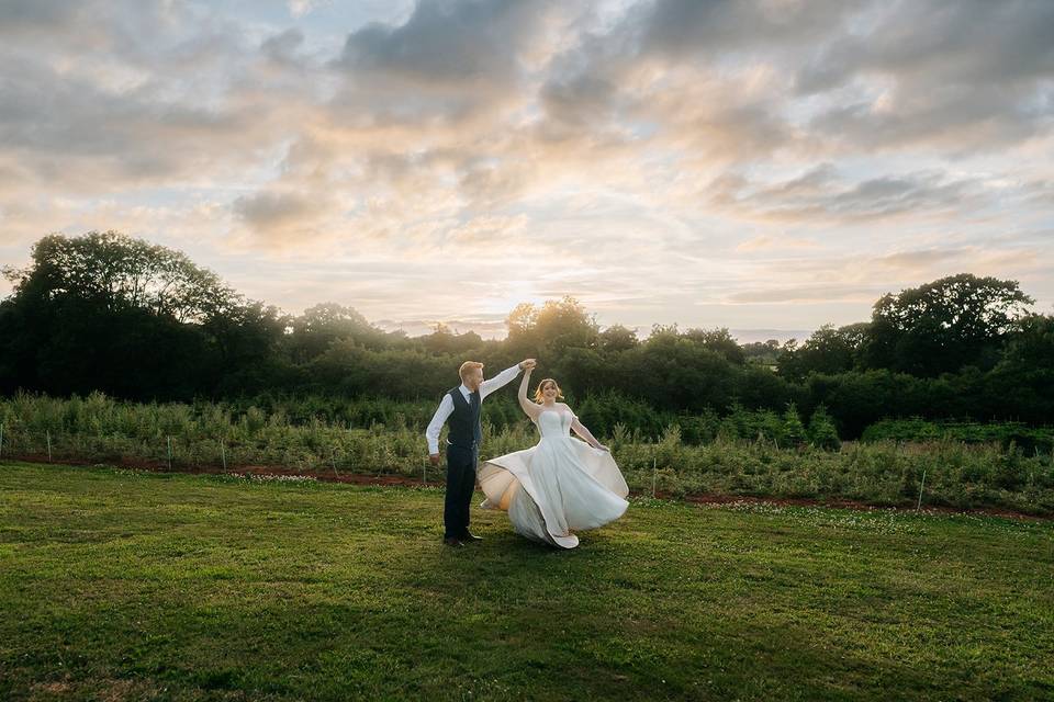 Dancing in nature