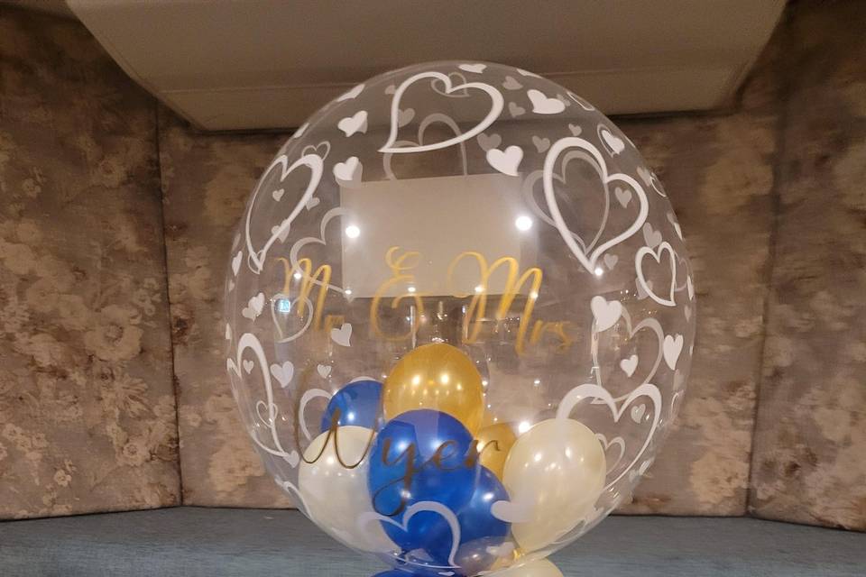 Personalised bubble balloons