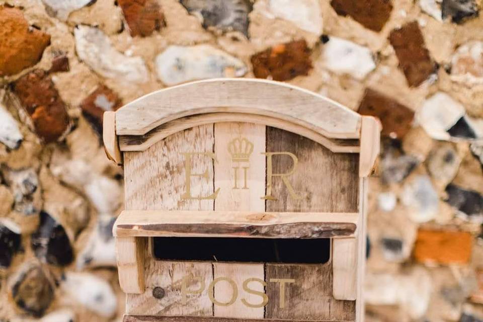 Rustic post box