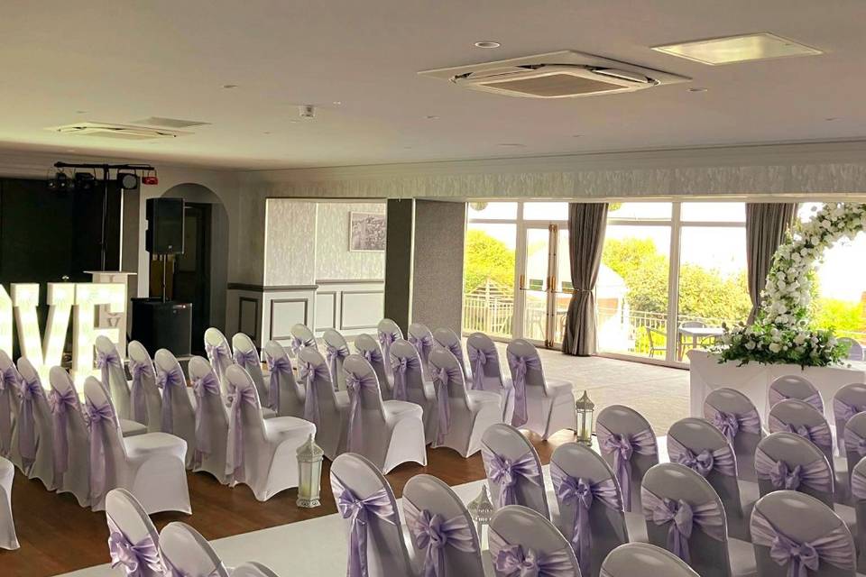 Chair Covers ceremony