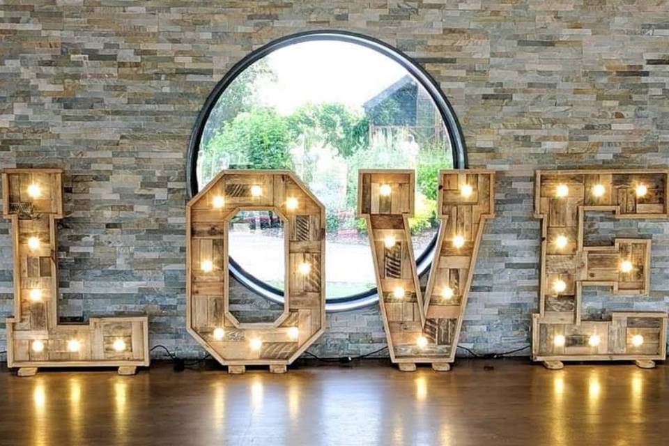 Boat house rustic love letters