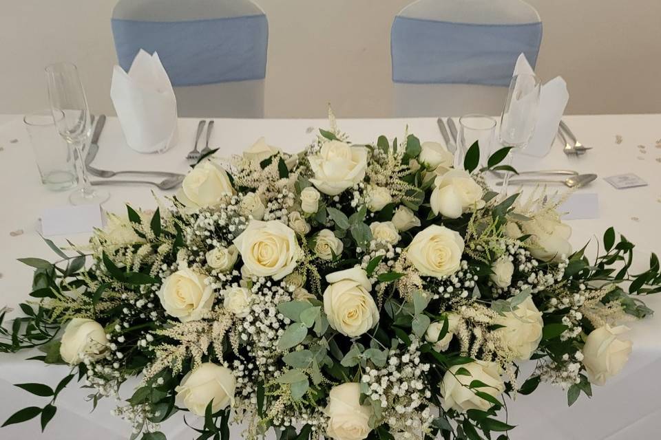 Wedding top table piece