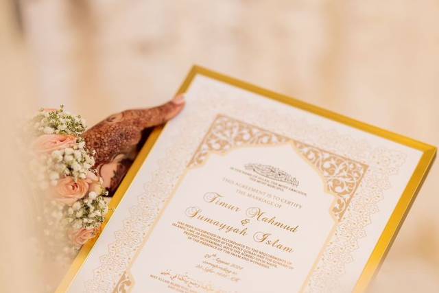 Nikkah certificate