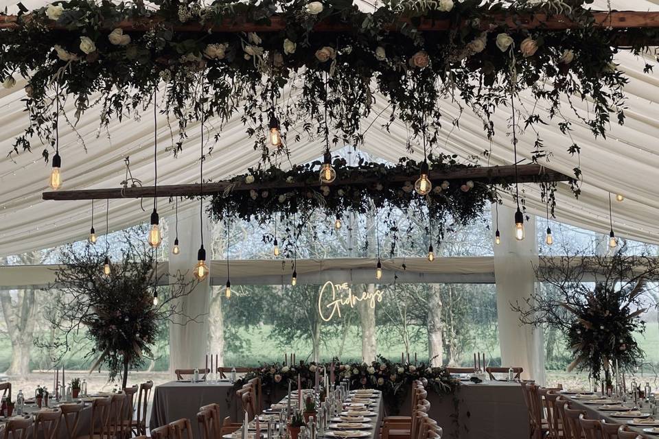 Rustic marquee