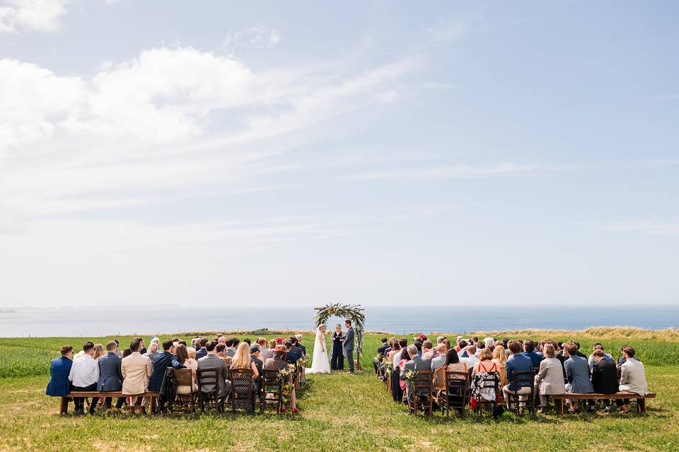 Clifftop ceremony