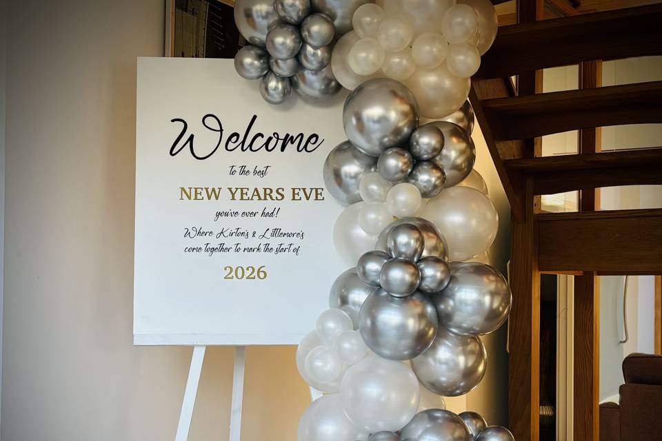 Personalised welcome sign