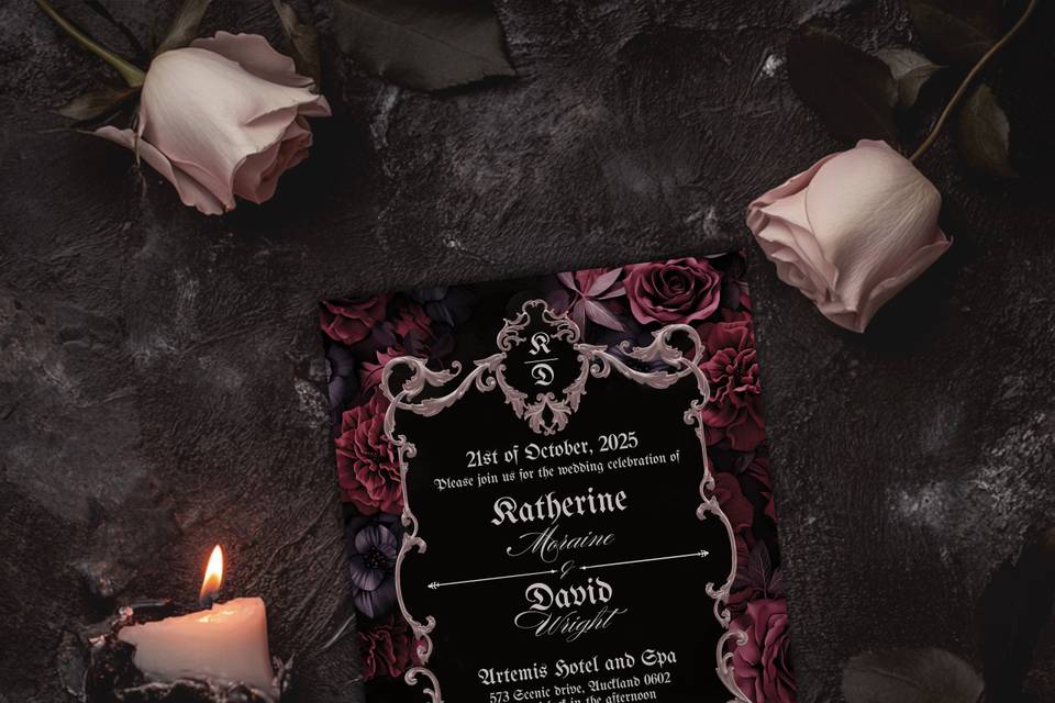 Victorian Gothic Invitations