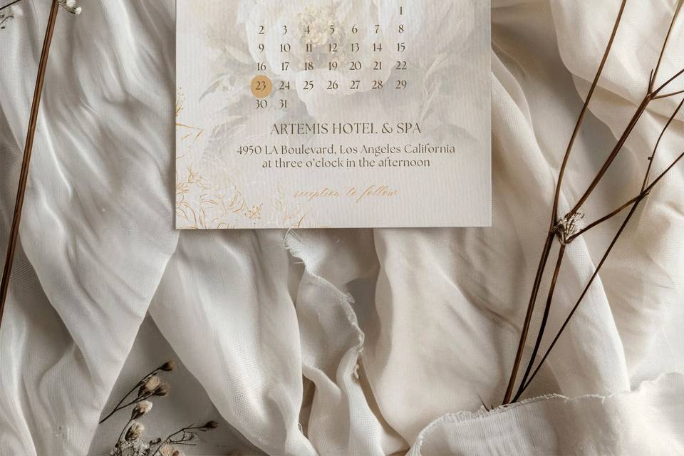 Rose Luxury Gold Invite