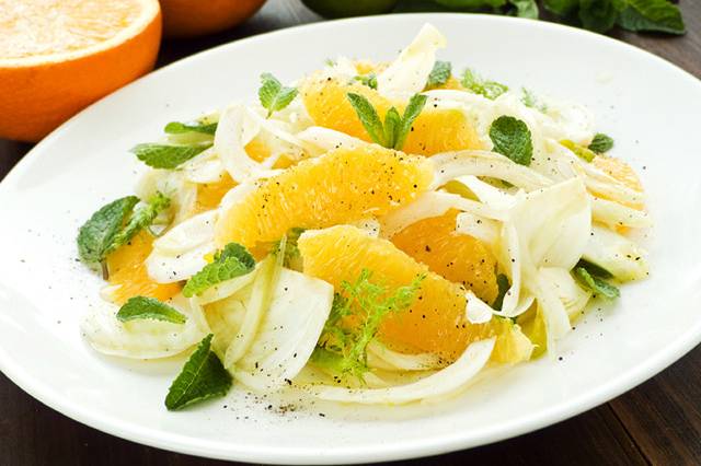 Fennel and orange insalata
