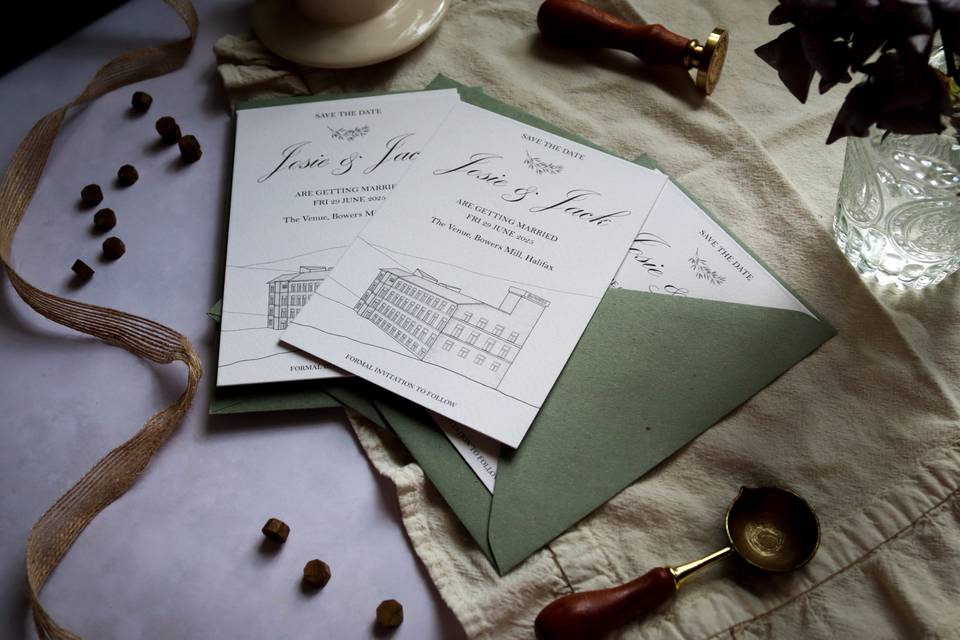 Bespoke Save the Dates