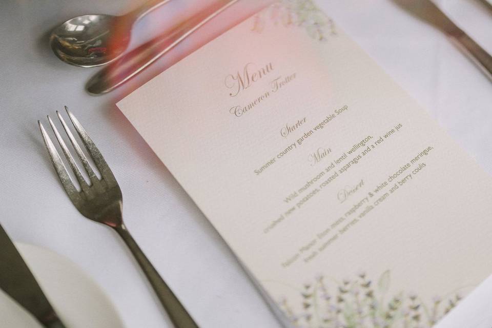 Menu Card