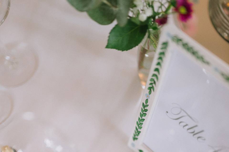 Table Number Frame