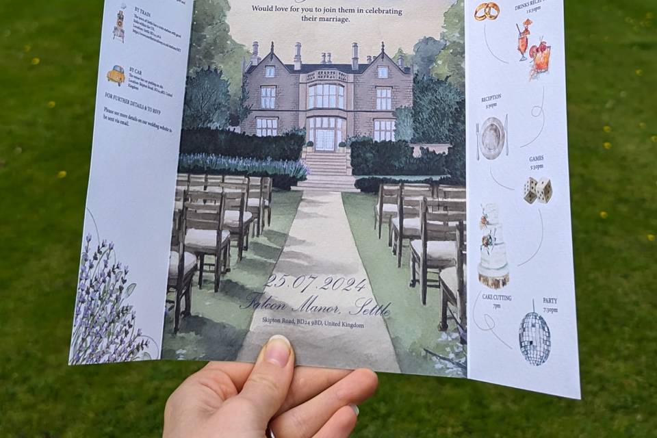 Bespoke Wedding Invitation