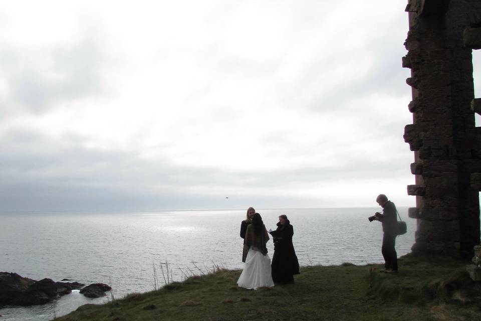 Cliffside ceremony
