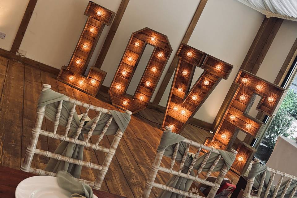 Rustic love letters