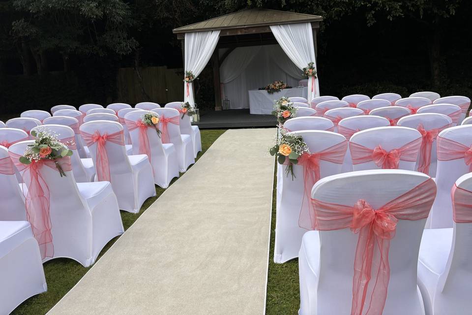 Aisle setup