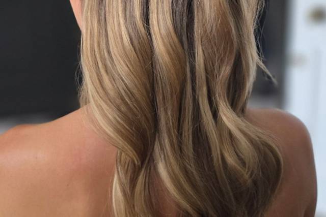 Modern half down blowout