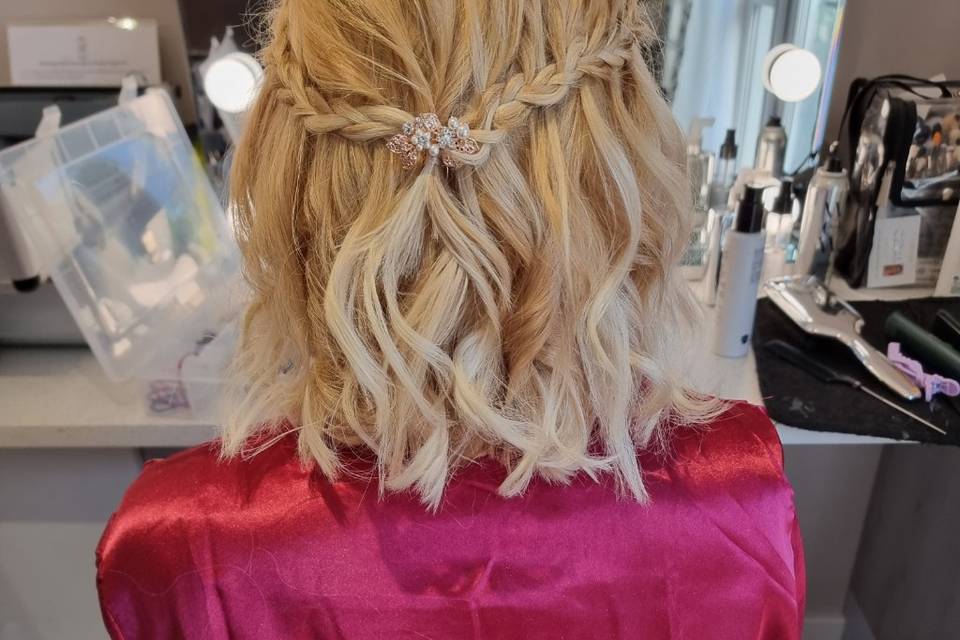 Beautiful half down hairstyle