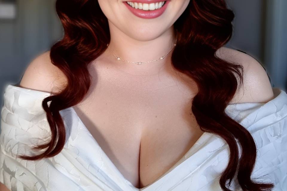 Bridal Hollywood waves