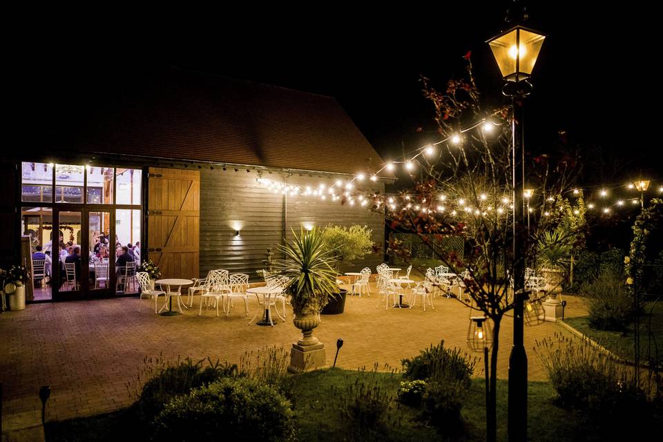 Festoon lit Courtyard