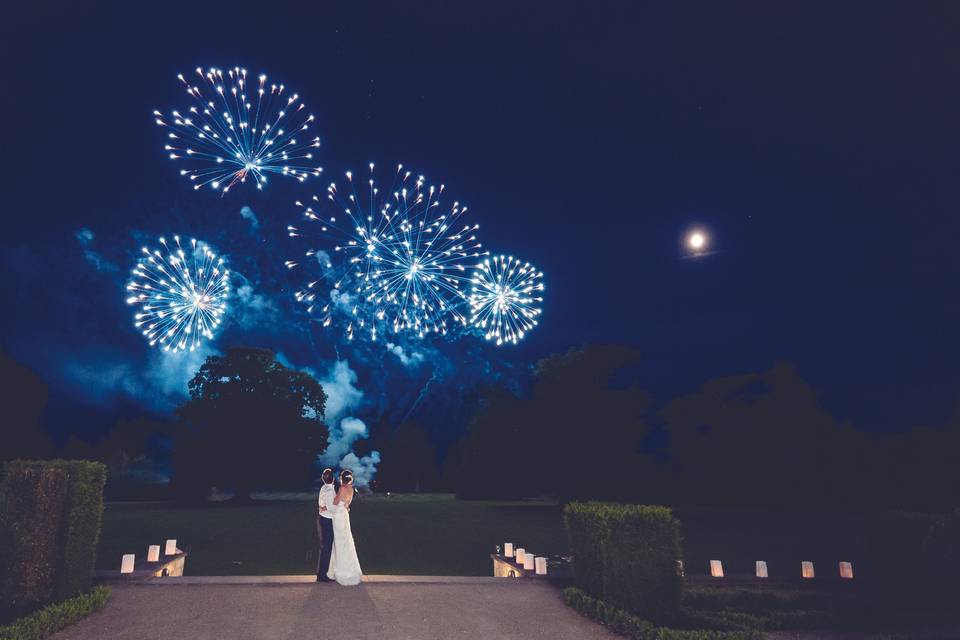 Fireworks on the terrace