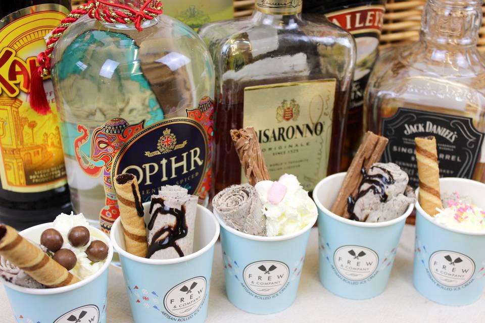 Alcohol ice cream