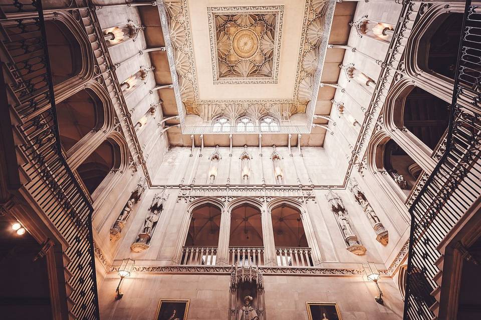 Ceiling in the grand hall