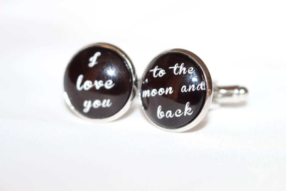 Cufflinks - I love you to the moon and back