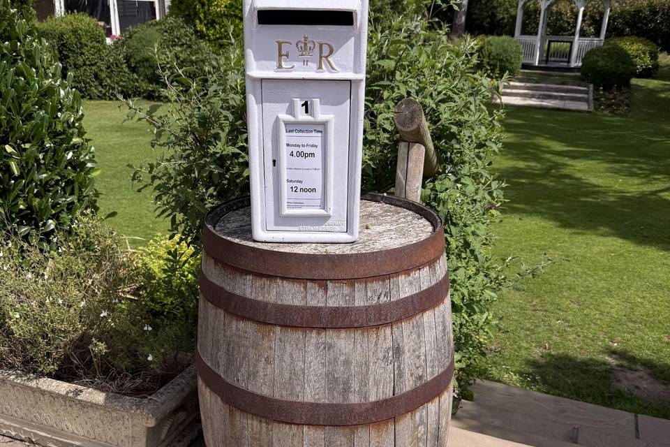 Post box white
