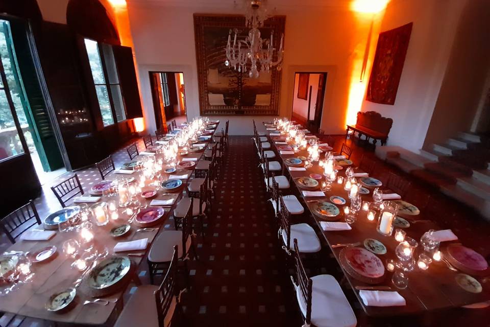 Imperial table in the salon