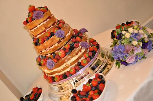 3 tier naked cake