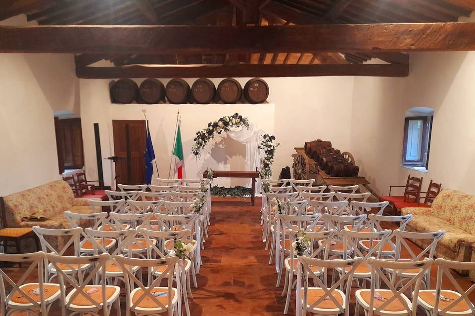 Inside of the civil wedding