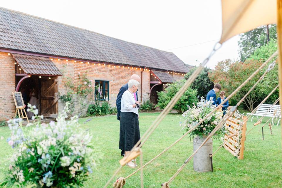 Marquee and Potting Shed