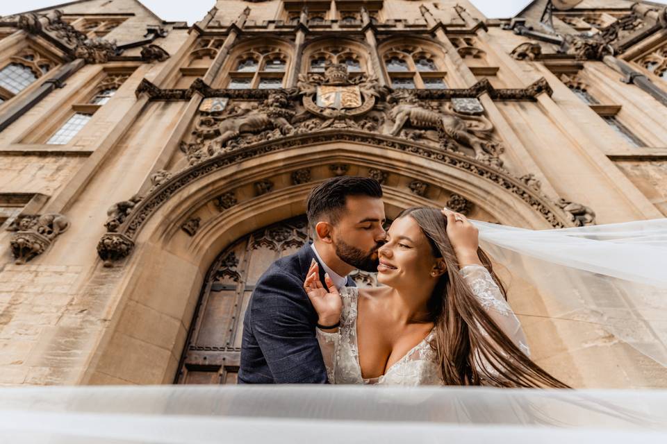 Oxford wedding portrait