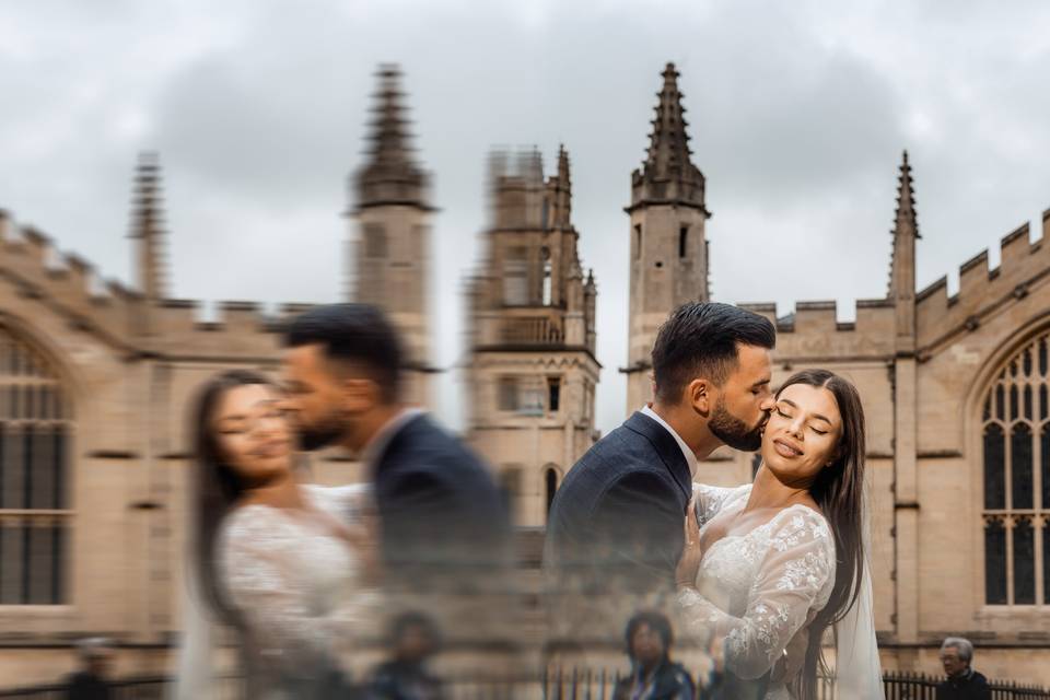 Oxford creative wedding shot