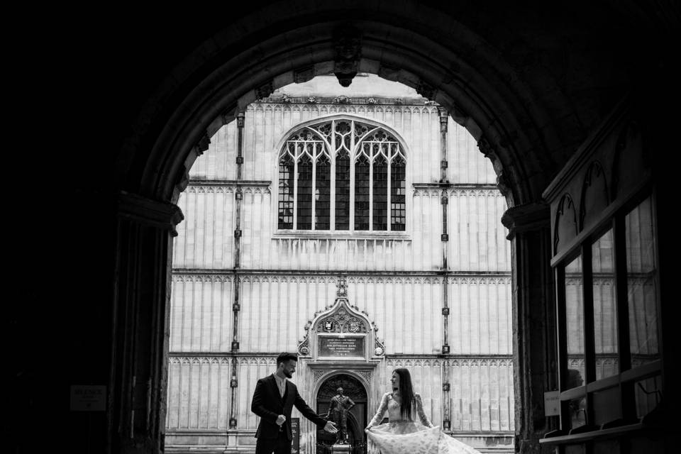 Yorkshire wedding black &white