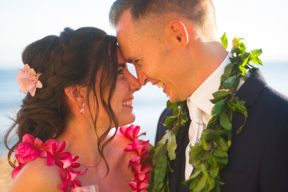 Bride and Groom Beach wedding