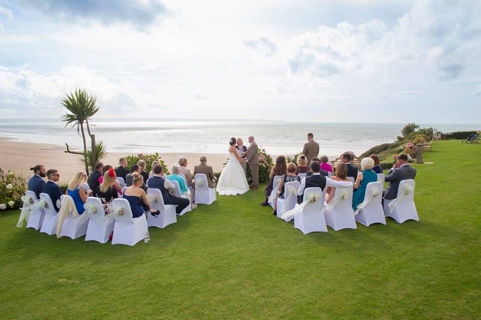 Farmland wedding